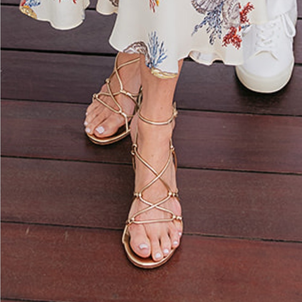 Paige varya wedge in size 7. Light Gold - Picture 7 of 10